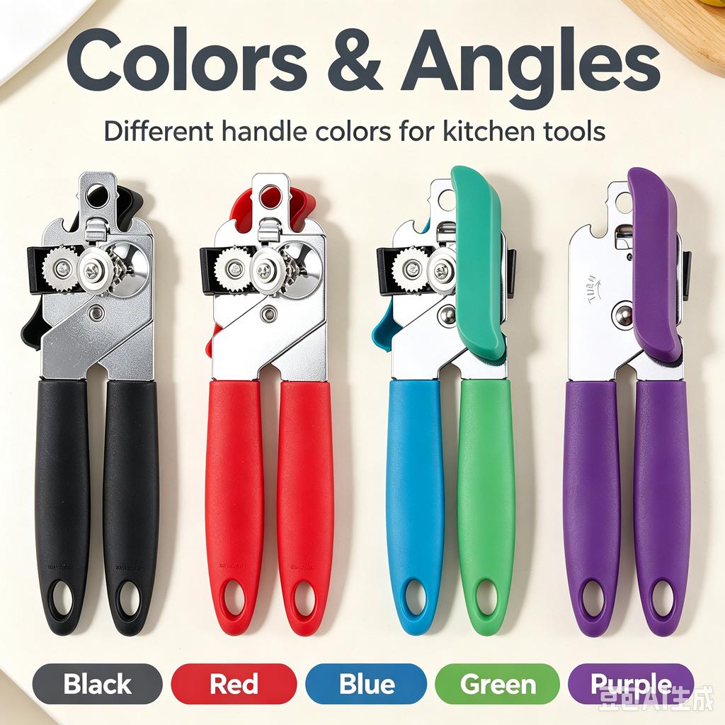 3 In 1 Multifunctional Manual Can Opener, Heavy Duty Stainless Steel Bottle Opener For Beer & Canned Food