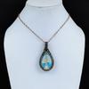 Tree Of Life Blue Chalcedony 999 Copper Wire Wrapped Pendant, Handmade Gemstone Pendant Jewelry, Gifts For Wife Brand New Pendant
