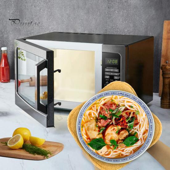 Varmeskåldeksel Mikrobølgesikker Enkel håndtering Varmebestandig med Corner Edge Design Bowl Gryteholder