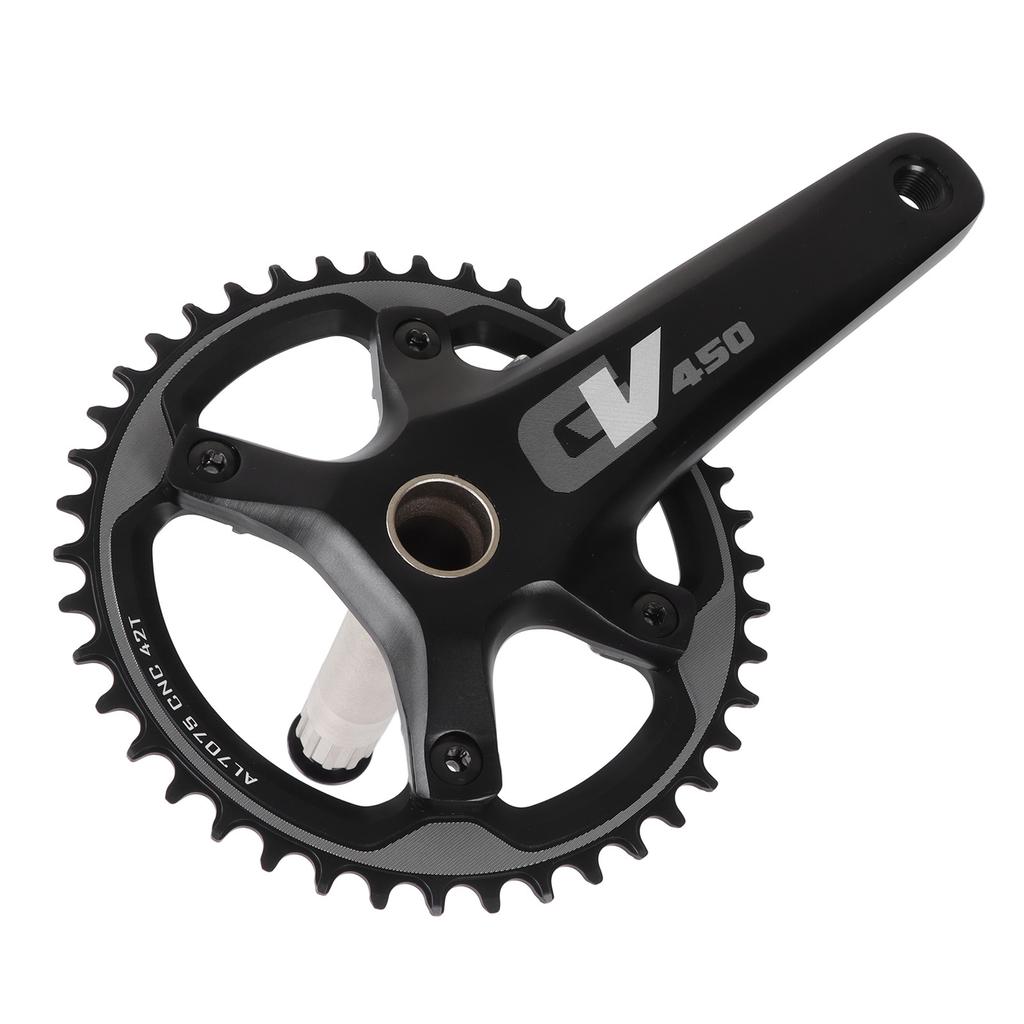 42T Cycling Crank Set Hollow Integrated 170mm Cycling Chainring Crankset for Road Cycles Upgrade