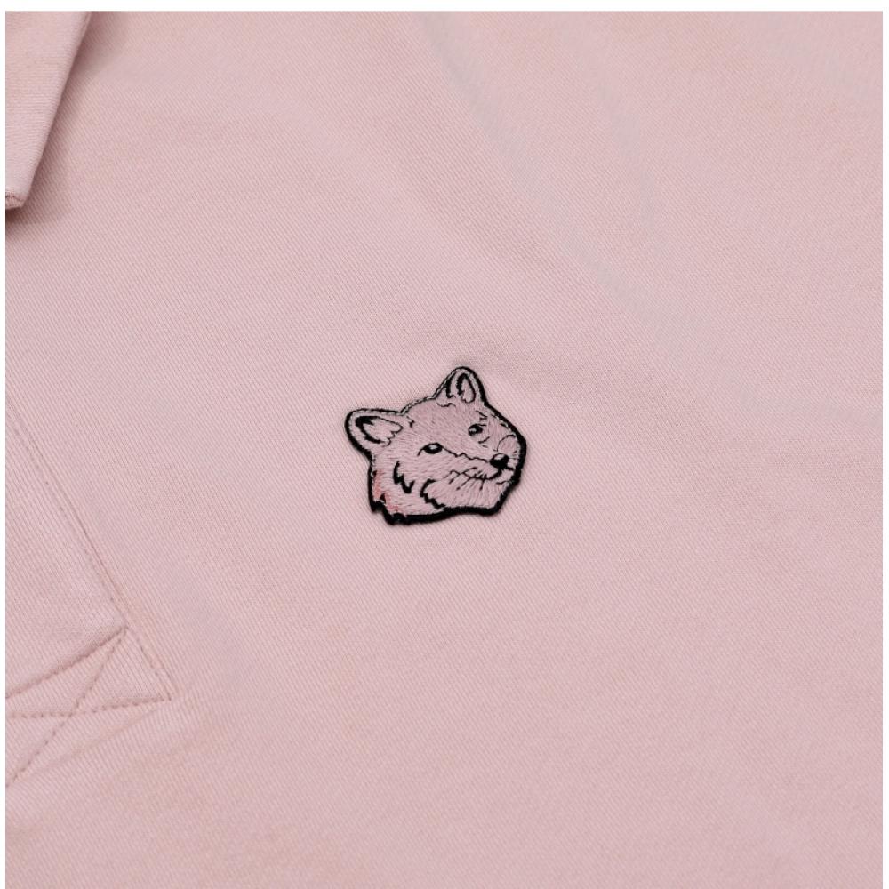 Maison Kitsune Bold Fox Head Patch Polo Men Sweatshirt Om00211km0001