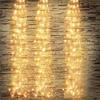 LED Waterfall String Light Solar Powered Firefly Vine Fairy Light for Patio Party Indoor Garden Holiday Chrismas Tree Decoration
