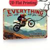 Vintage Motocross Metal Poster Wall Art, Garage Decoration Fun Gift