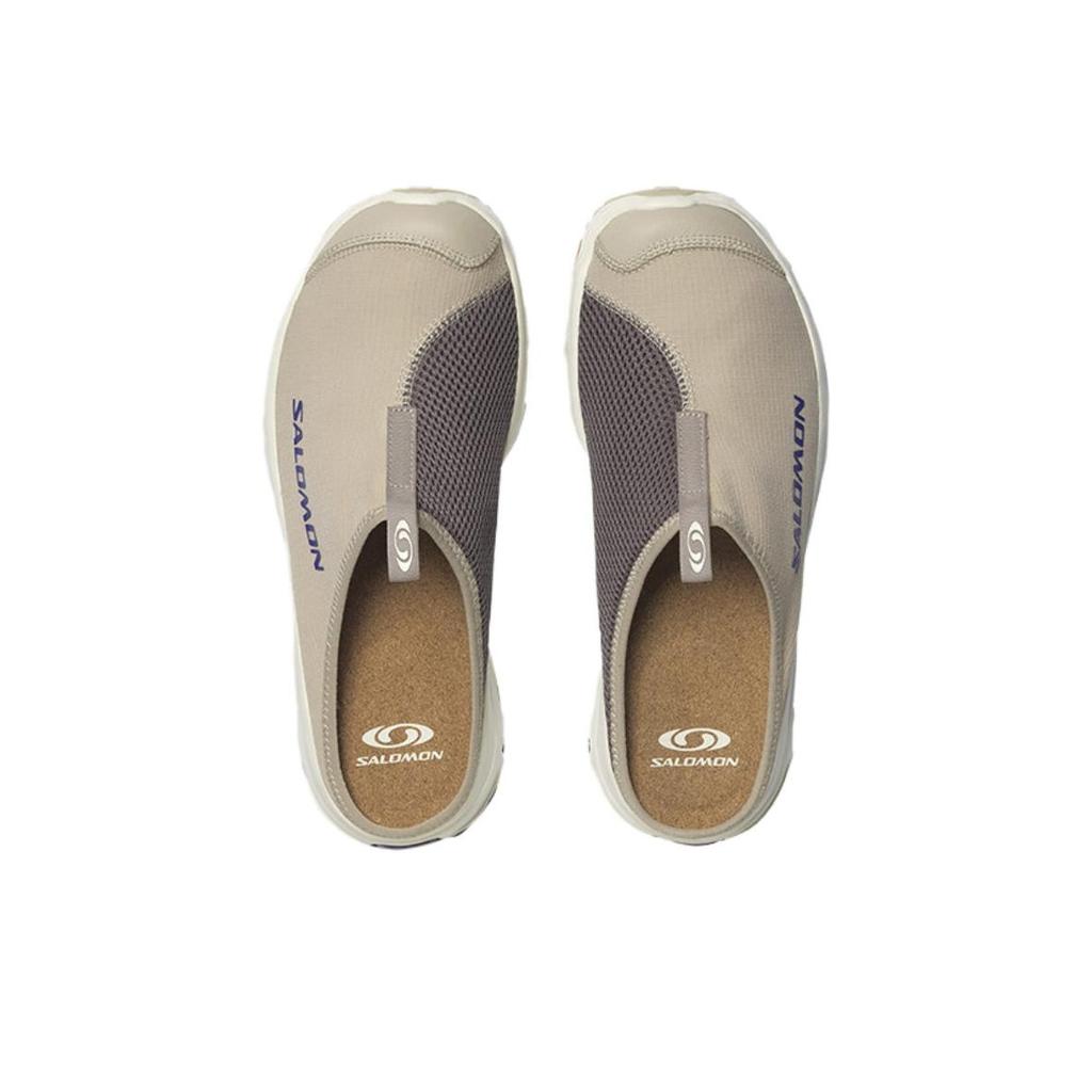 Salomon Rx Slide 3.0 Trendy Recovery Casual Non-Slip Quick-Dry Closed-Toe Slippers Unisex slippers Feather-Gray Iron-Gray Bright-Purple 475751