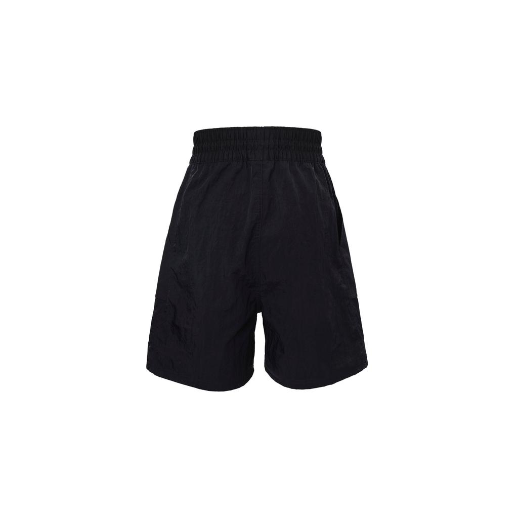 Nike Pflanzenstickerei Bequem Schnelltrocknend Atmungsaktiv Elastischer Kordelzug Lässige Shorts Damen Shorts Schwarz HJ9424-010