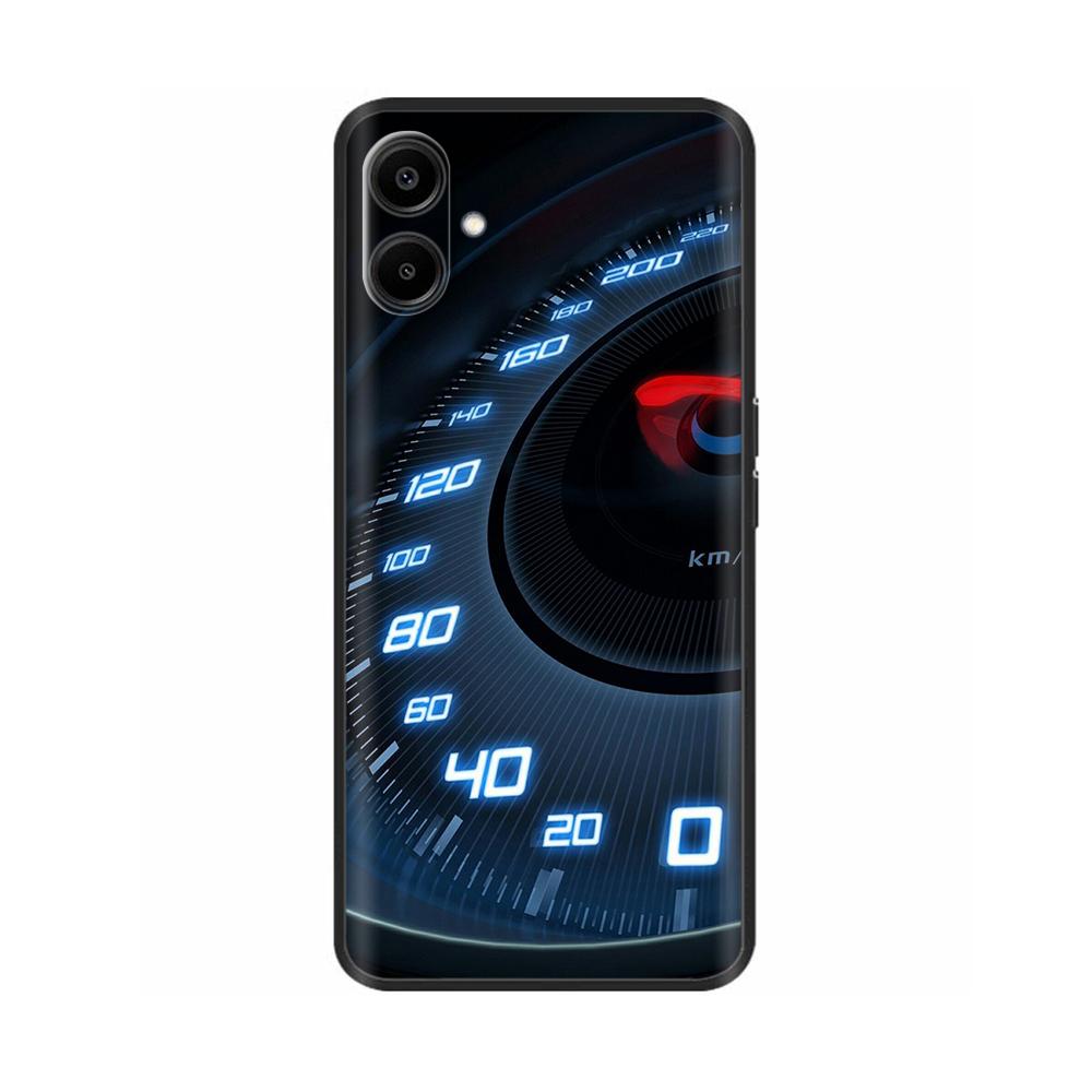 For Samsung Galaxy A06 Back Cover Soft Black Print Silicone Bumper Phone Case for Samsung Galaxy A06 A05 A04 Cases Fundas Coque