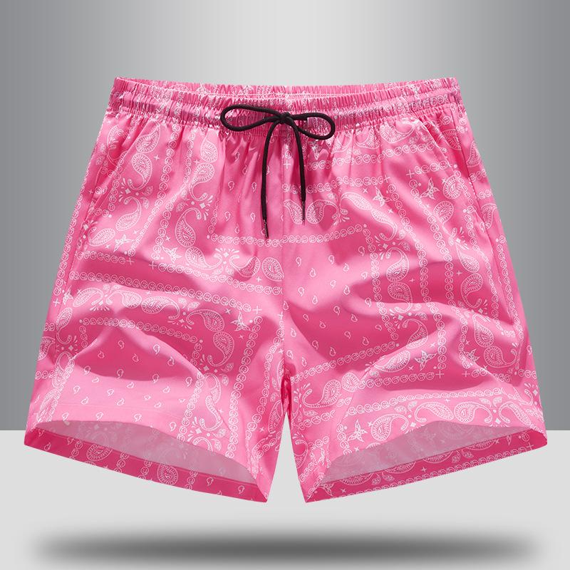 Vintage Graphic Beach Shorts for Men Summer Fashion 3D Printed Swim Trunks Loose Casual Thin Y2k Streetwear Hawaiian Short Pants