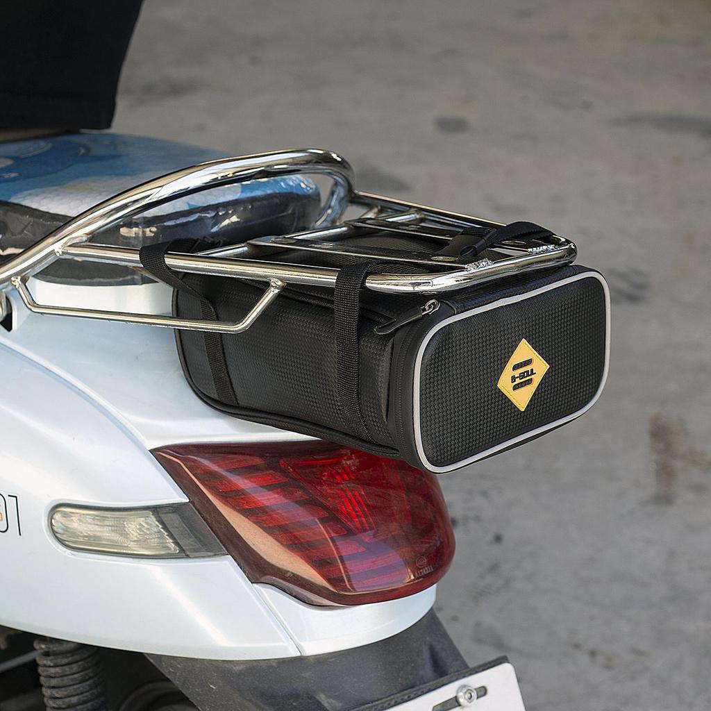Electric Motorcycle Saddlebag Rear Seat Luggage Rack Bag