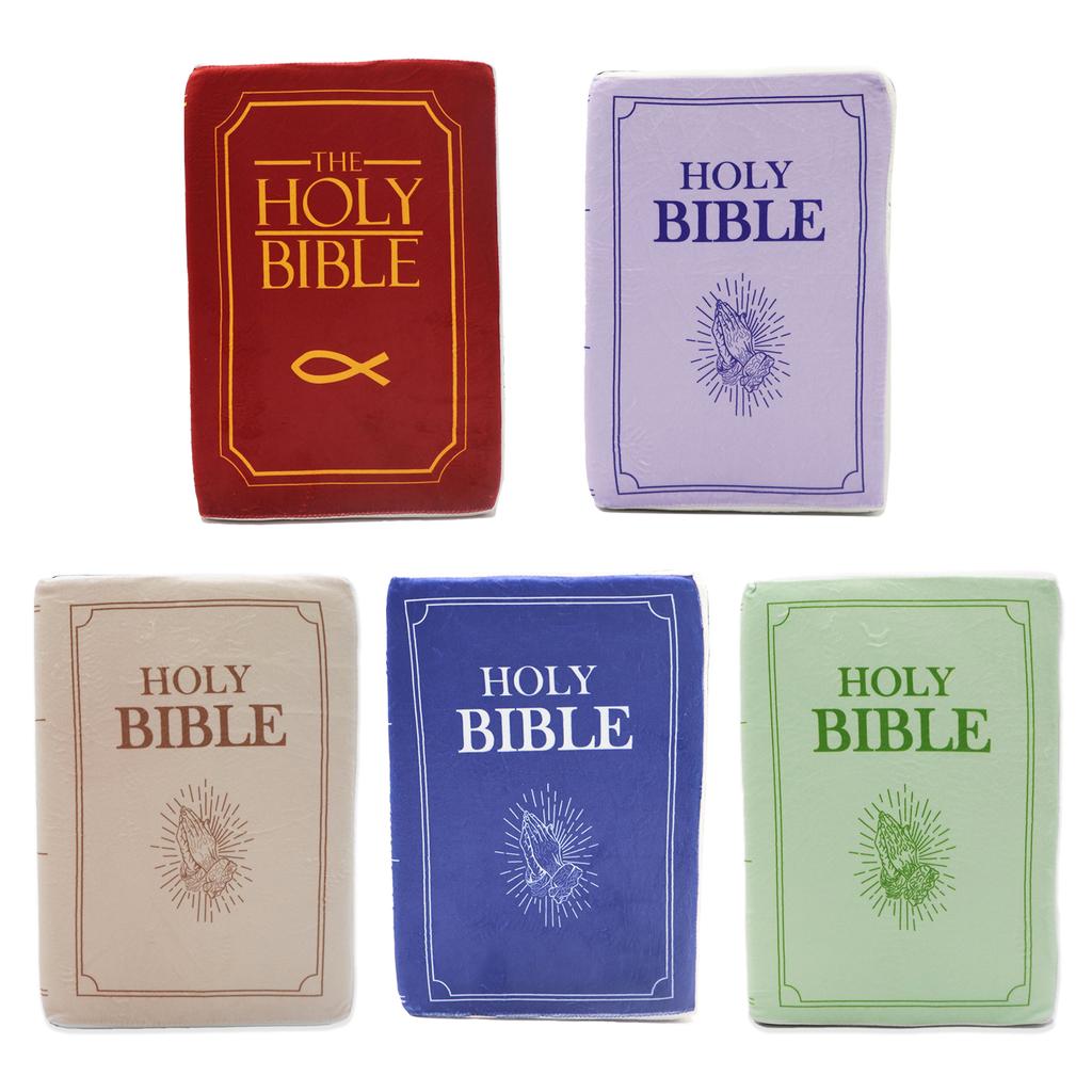Bibles Plush Pillow Soft Skin Friendly Spread Faith Bibles Book Pillow for Home Decor