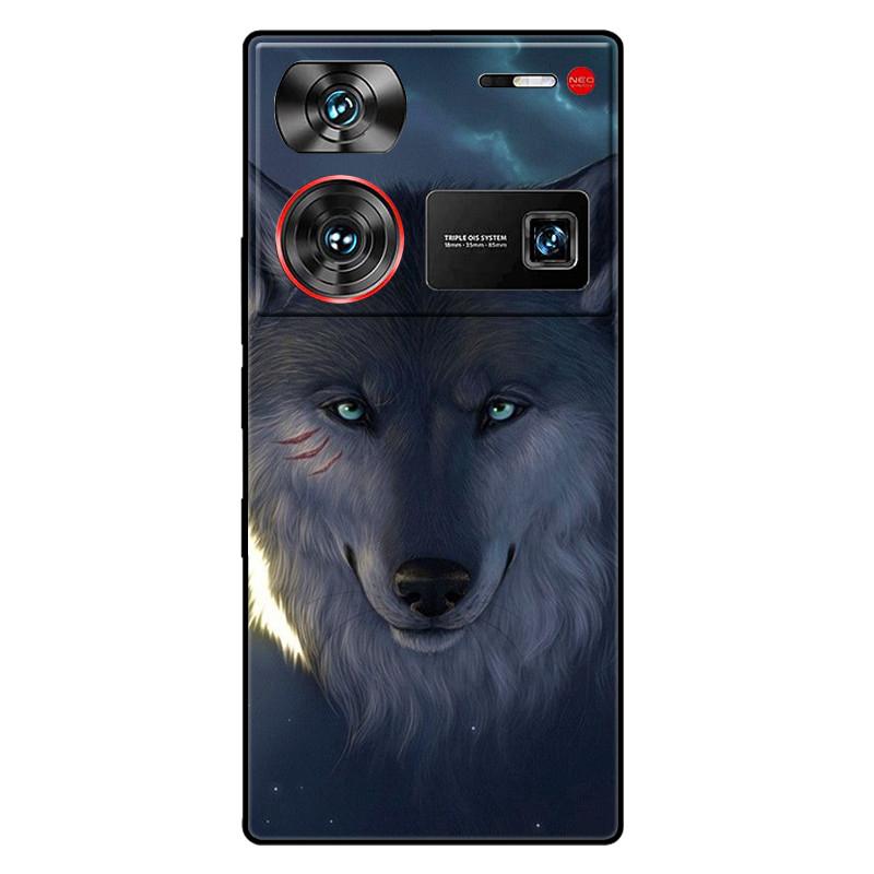 For ZTE Nubia Z60 Ultra 5G Case Silicon Fashion Space Wolf TPU Painted Coque Funda for Nubia Z60Ultra 5G NX721J Cover Protective