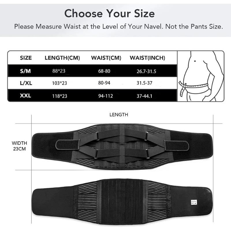Adjustable Lower Back Brace Lumbar Support Belt Waist Trainer Relaxed Spine Decompression Anti-skid Breathable for Men and Women