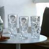 Vintage Mask Glass Cup Transparent Whiskey Cup Creative Juice Cup  Bar