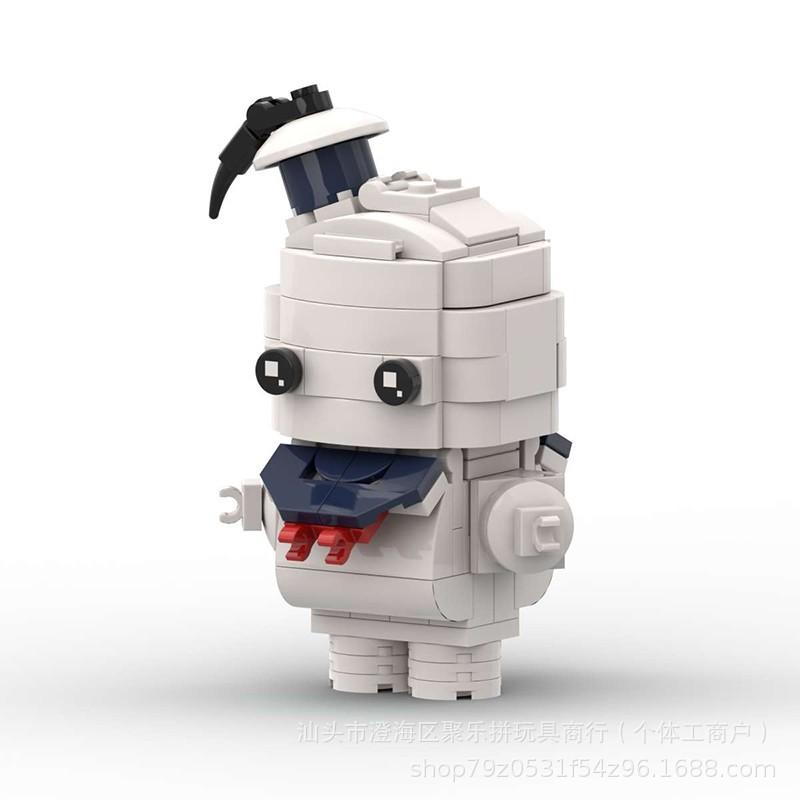 Compatible Puzzle Puzzle Building Block Ghostbusters Square Head Boy Series Model Toy Gift Set