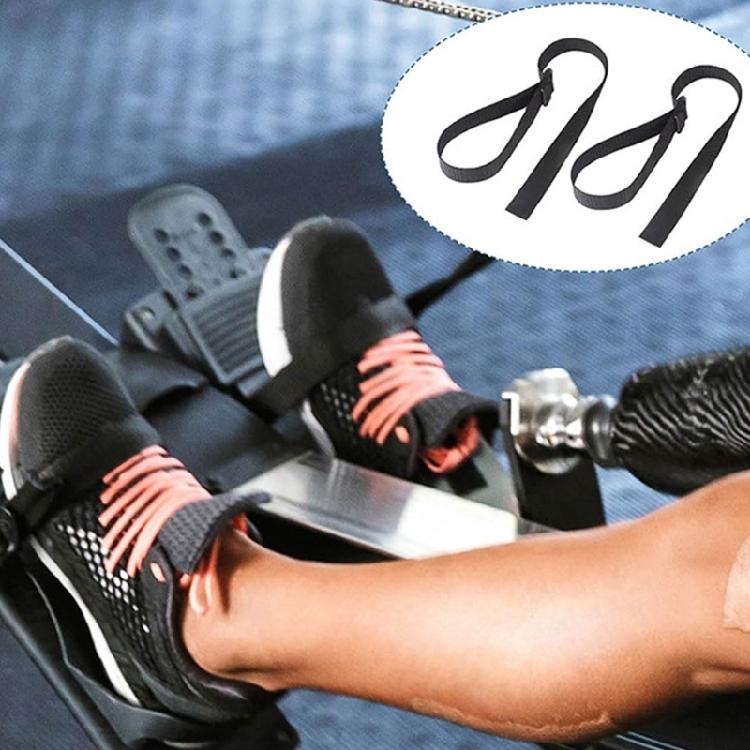 1 Pair Replacement Rowing Equipment Foot Straps For Rowing Machines Adjustable Support Straps Light Weight Safely Fit