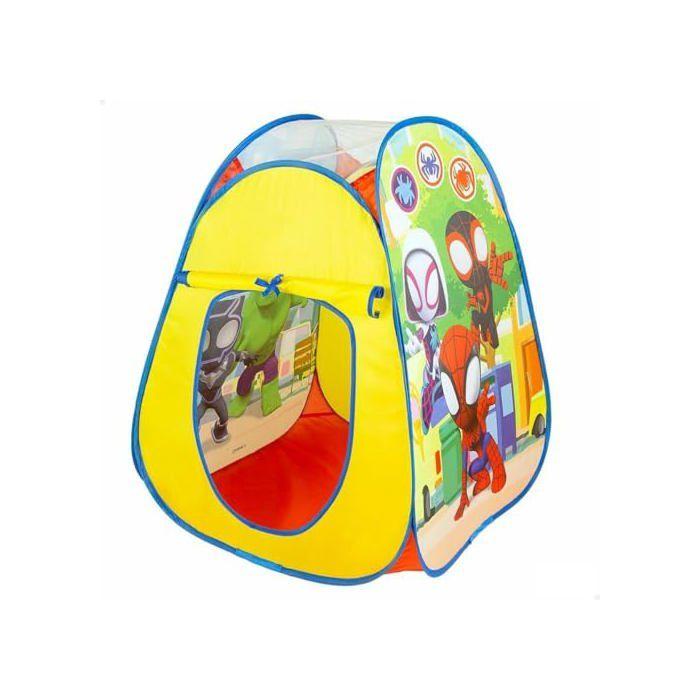 Tente de camping pop-up - Spidey - 75x90x75 cm - Multicolore - Lot de 12 - Compacte - Facile à monter