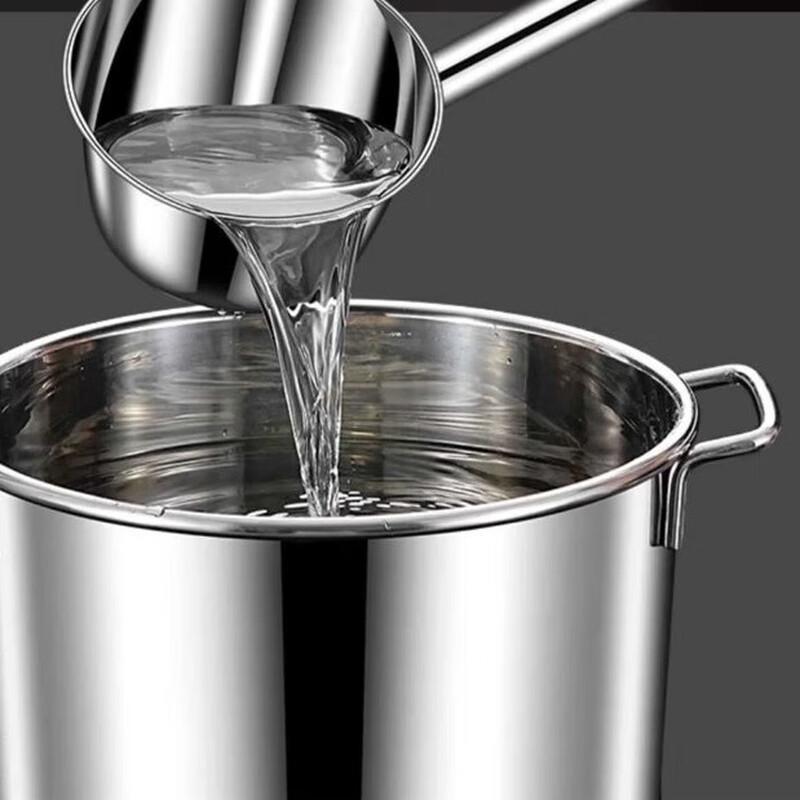 Stainless Steel Lard Storage Pot with Lid and Handle