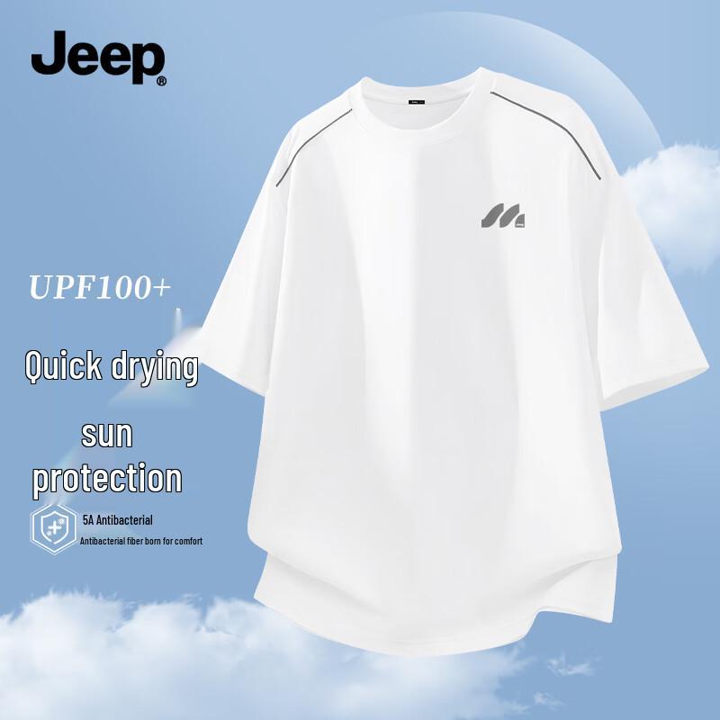 JEEP Men s Quick-Dry Breathable Round Neck T-Shirt L