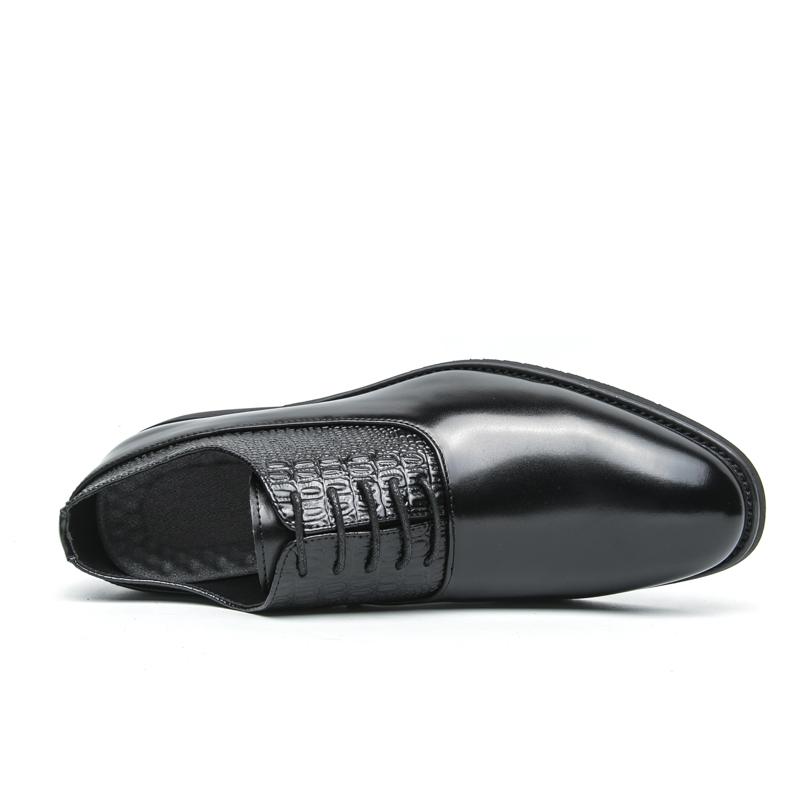 Men Dress Derbys Formal Business Leather Shoes Black Tuxedo Wedding Shoes Plus Size