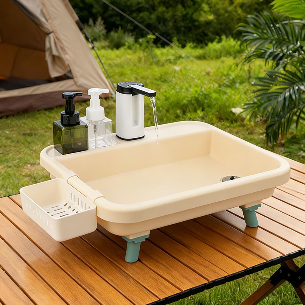Portable Sink with Electric   Easy Setup Mobile Hand Wash Station for Outdoor Dishwashing Camping