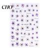 Self-adhesive Nail Decals Floral Art Stickers Spring Summer Flower Pattern Women Adhesive Manicure Decoration Home Salon DIY Supplies Peel Stick