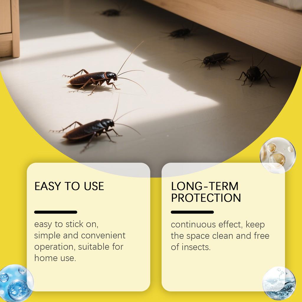 Cockroach Patches Can Quickly Reduce Indoor Cockroach Nests. Household Cockroach Control And Kitchen Cockroach Patches.