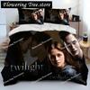 3D Biss zum Morgengrauen HD Bedruckte Decke Bettwäsche-Set, Bettbezug Bett-Set Steppdeckenbezug Kissenbezug, King Queen Größe Bettwäsche-Set Junge