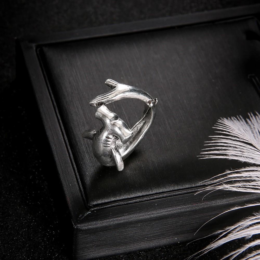 Retro Hammerhead Shark Adjustable Ring - Unique Hip Hop Fashion Jewelry