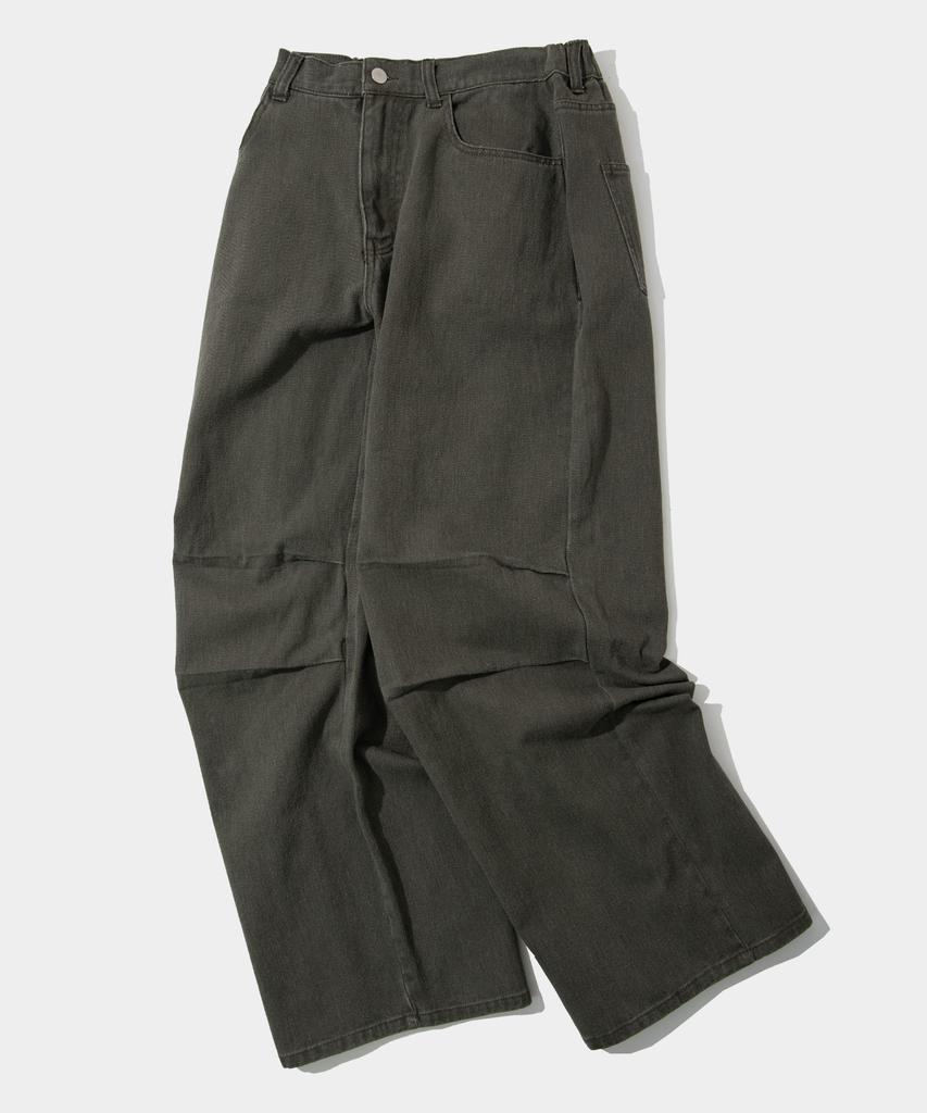 SOME PLACE Cotton Wide Parachute Elastic Cargo Pants _ 4 Colors