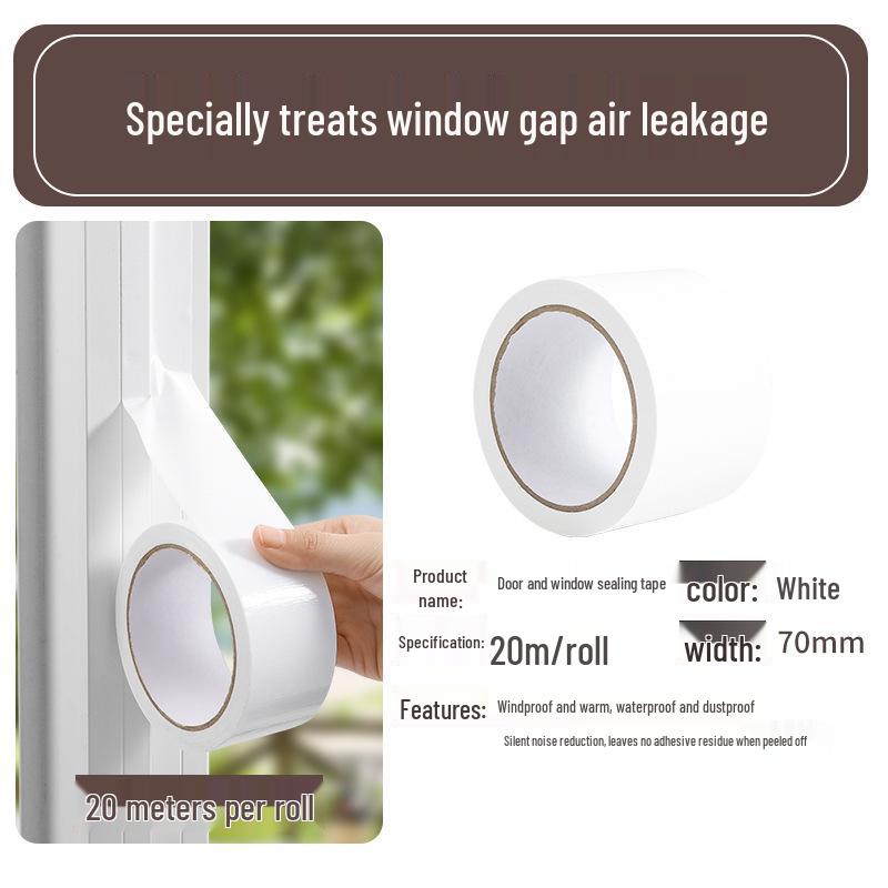 Draft-Free Door & Window Sealing Strip: Leakproof, No-Residue, Windproof, Insulation Film