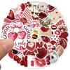 50pcs  Cherry Stickers for - Cute Cartoon Cherry, PVC Fruit Decals with Matte, Irregular Shapes for DIY Scrapbooking, Journals