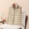 Puffer Vest for Women Slim Fit Lightweight Quilted Sleeveless Jacket Zip Up Stand Collar Padded Down Coat Winter Warm Outerwear