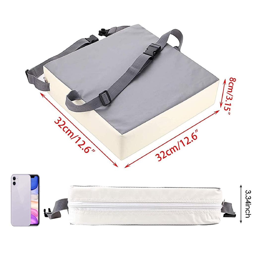 Taeku Dining Removable Seat Cushion for Chairs Dining Chair Cushion for Kids Washable Thick Chair Seat Pad Mat Cushion, Children's (Leather Gray)