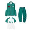 3ks/sada Dětský Unisex Filmový Herní Potisk Dlouhý Rukáv Zipová Bunda Kabát Kalhoty Set Oblečení Chlapci Dívky Halloween Cosplay Kostým