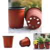 10/50/100 Stück Kunststoff-Anzuchttöpfe mit hoher Haltbarkeit für den Haus- und Gartengebrauch**