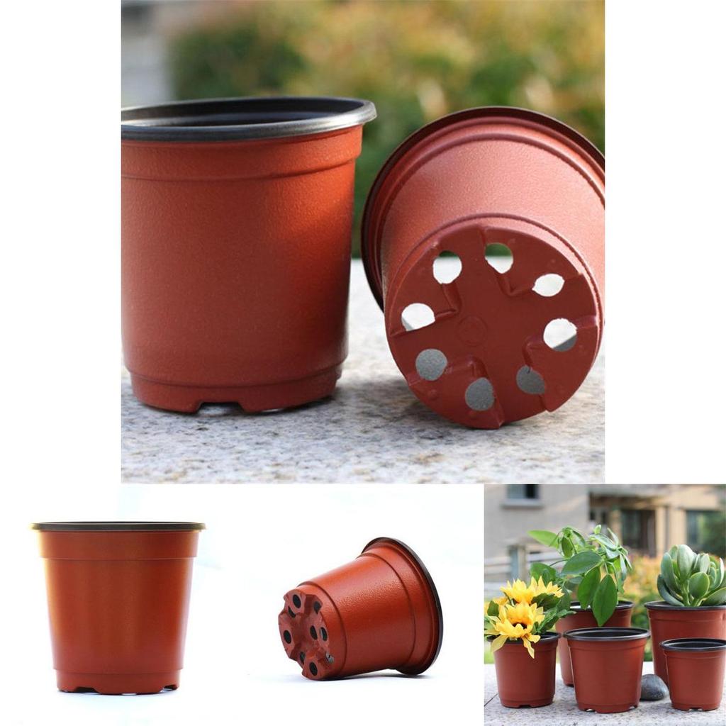 10/50/100 Stück Kunststoff-Anzuchttöpfe mit hoher Haltbarkeit für den Haus- und Gartengebrauch**