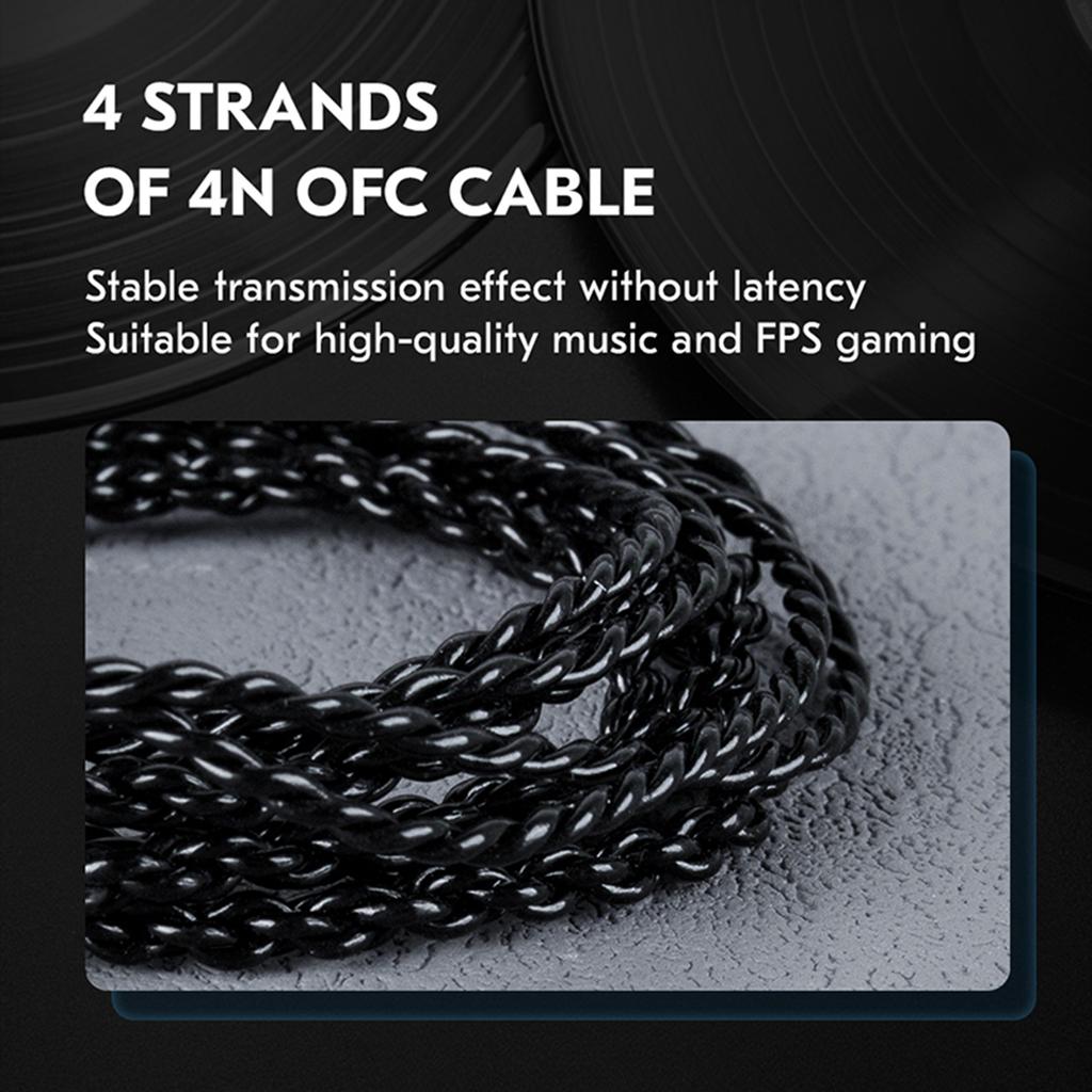 CCZ Dynamic Driver InEar Earbud NoiseCanceling Stereo Sound Wired Earphones Professional Monitor