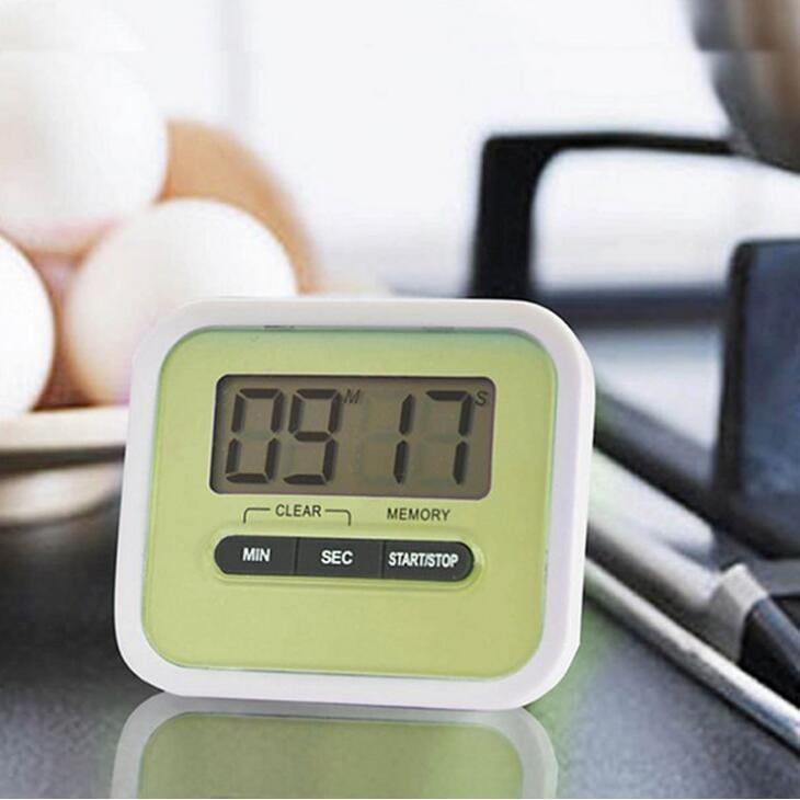 Magnetic Digital Lcd Kitchen Timer With Gender-neutral Fashionable Knit Beanie зелёный
