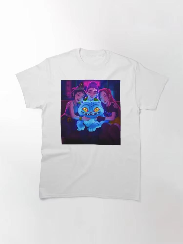 Kpop Demon Hunters Rumi Mira Zoey Derpy 2026 Summer Mens Womens Luxury Fashion Pure CottonTshirt Street Wear Y2K