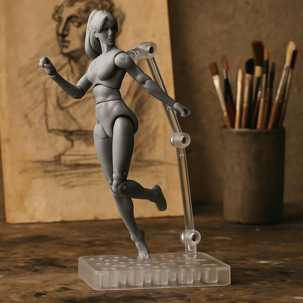 Action Figure Male Femalew Body Dolls Joints Movable 1/18 Scale Model Doll  Body Girl Toys