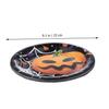 KOMBIUDA 50 Pieces Halloween Party Plates, Halloween Cups and Dishes, Halloween Paper Plates, Cake Plates, Paper Dessert Table Settings