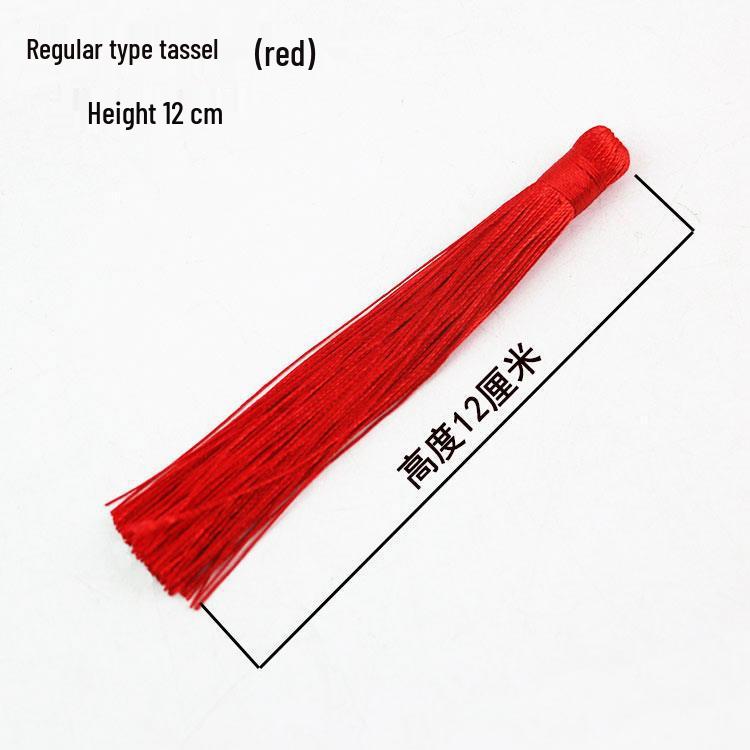 Small Unfinished Chinese Knot with Tassel and Butterfly Pendant – Handcrafted Decorative Knot