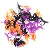 60 Pcs Halloween Stocking Stuffers Bat Ring Mens Children’s Toys Dress Up Party Hand Accessory Skull Rings