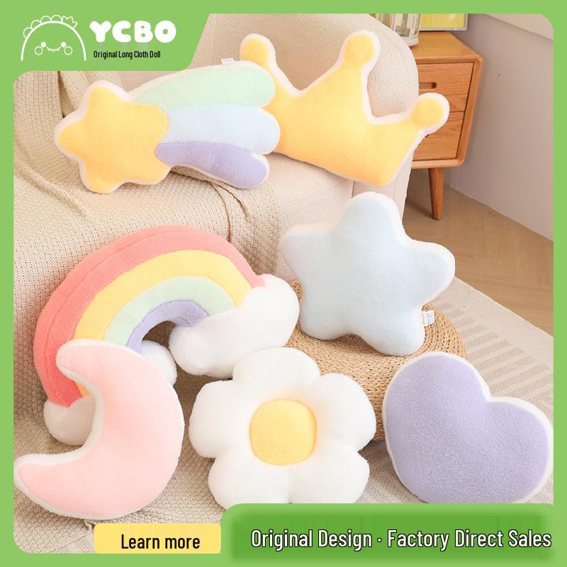 Rainbow Cloud Cushion for Girls – Sofa, Car, Bed & Living Room Decor