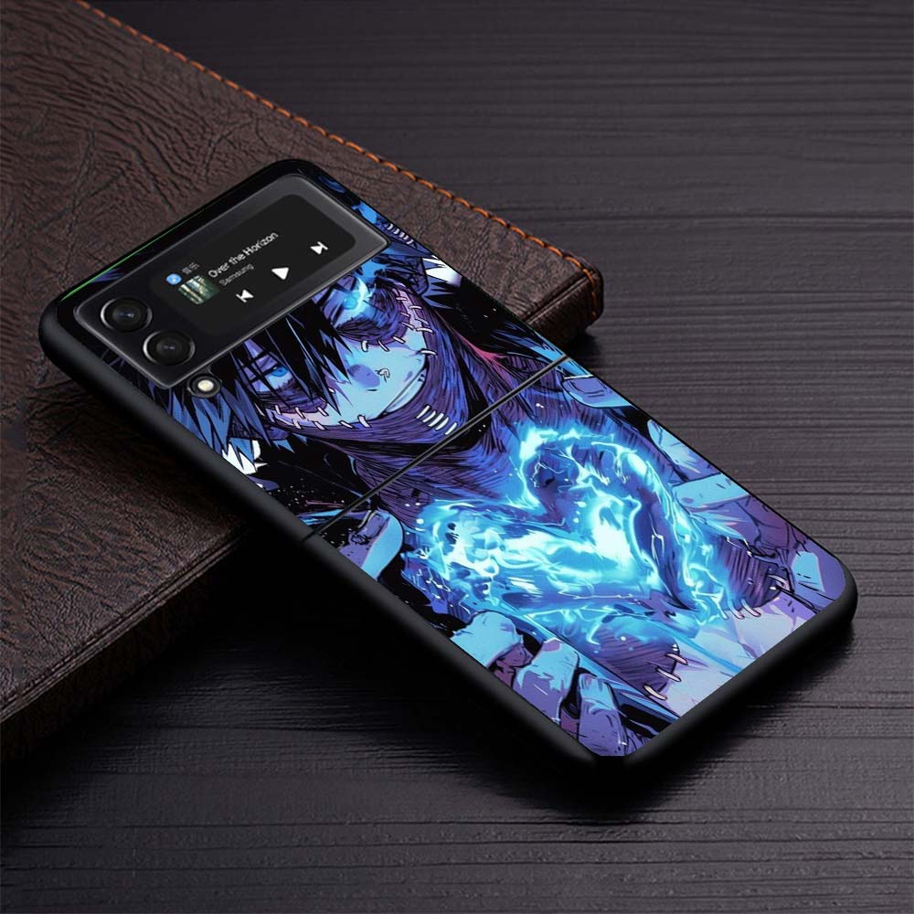 

Dabi MHA My Hero A-Academy Phone Case For Samsung Galaxy Z Flip3 Flip4 Flip5 Flip6 Flip7 For Z Flip 7 6 5 4 3 5G Hard Folding Co Samsung Z Flip 5