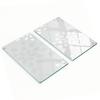 Decorative Glass Chopping and Serving Boards Floral Pattern 2x30x52 Cm