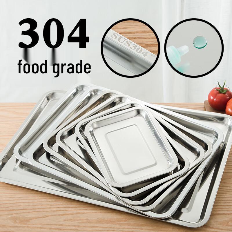 

Jingchengwen 304 Stainless Steel Perforated Rectangular Meal Tray