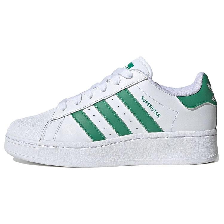 (WMNS) adidas Originals Superstar XLG Shoes  Cloud White Semi Court Green  Women s IF3002 EU 38⅔