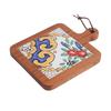 Japanese-style solid wood retro tiled dining mat thermal insulation mat anti-scald casserole mat large pot mat Japanese-style
