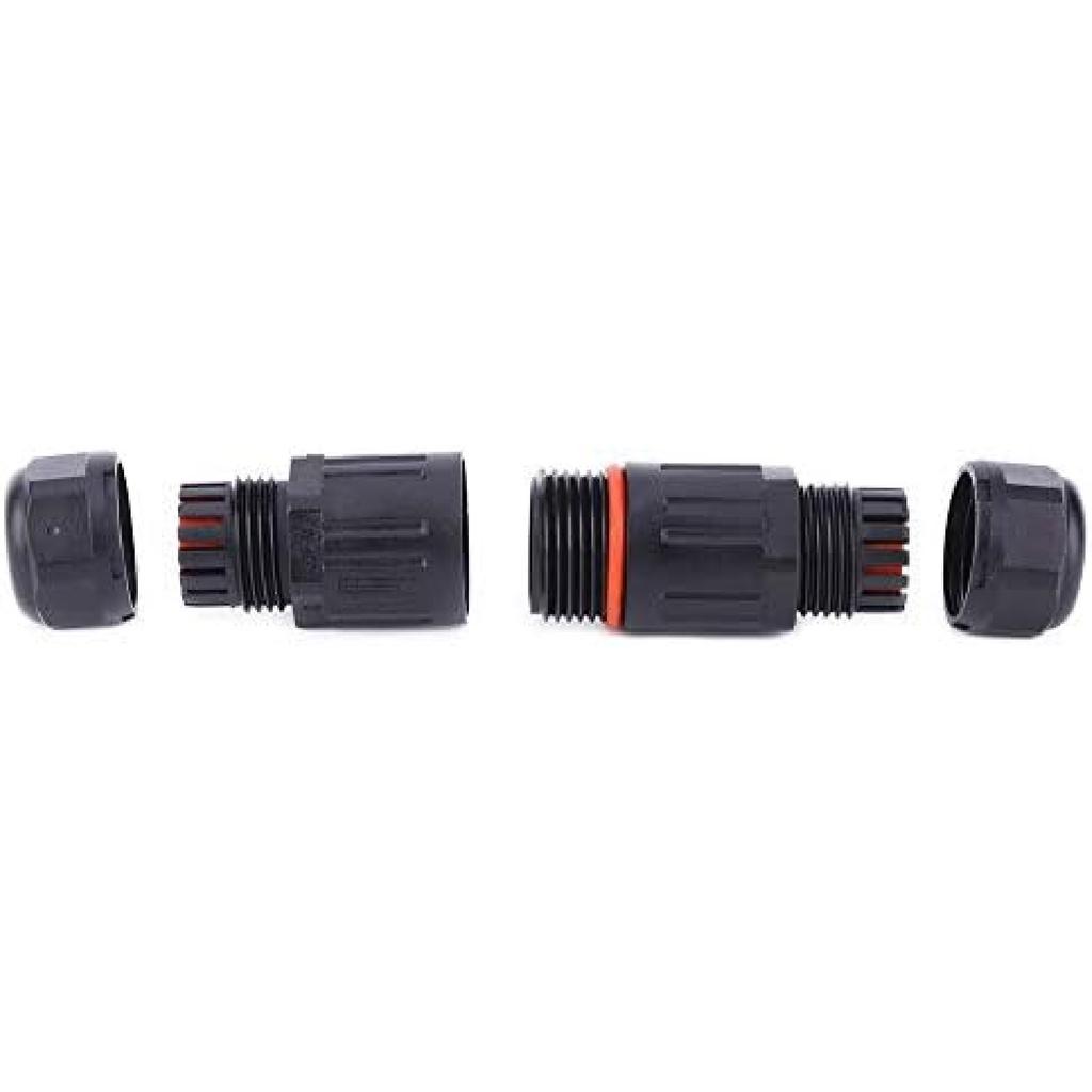 10PCS IP68 Waterproof Connector 3Pin Connector Extension Outdoor Plug Socket Cable Wire Cable for Car Truck Boat Indoor/Outdoor LED Strip Lights