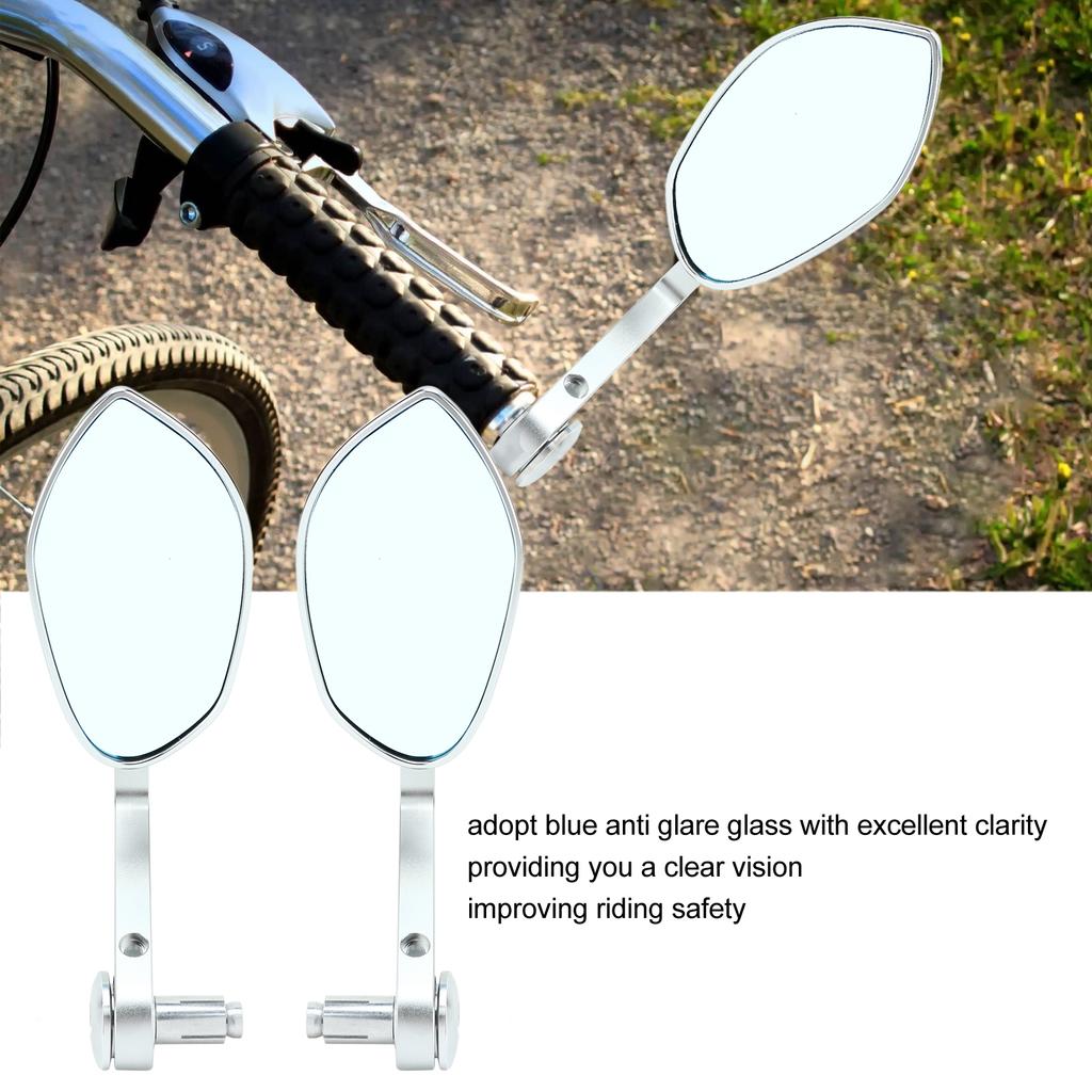 2pcs 22mmCelsius0.87in Motorcycle Mirro Handlebar Side Mirror Replacement for SU UKI 250R R600 R750